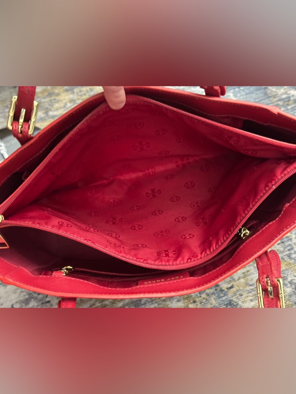 Tory Burch York Small Buckle Tote - Picture 11 of 15